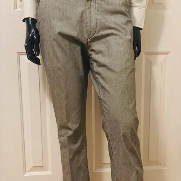 John Varvatos Gray Cotton Pinstriped Suit - Picture 6 of 7